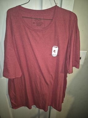 Ocean + Coast Men's Red Short-Sleeve Logo Tee